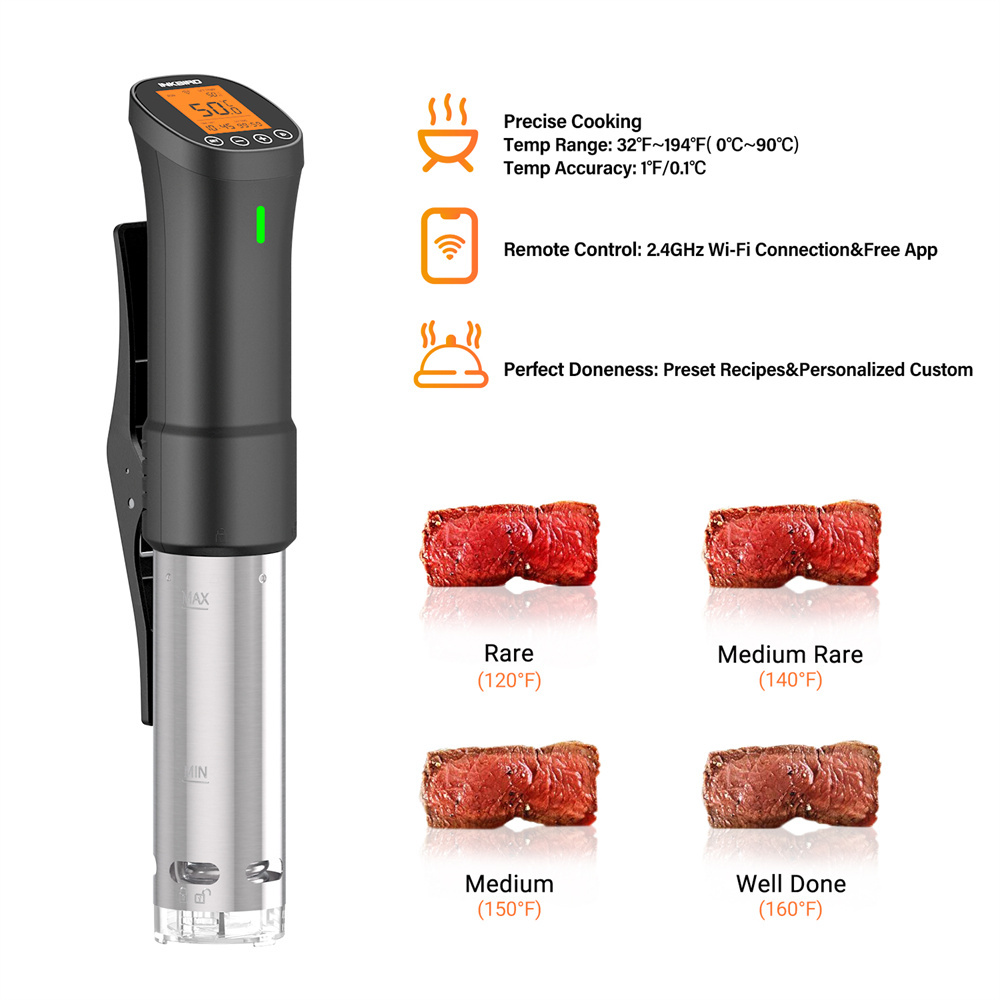 INKBIRD Ẩm Thực: Vide ISV-200W - đánh giá và giá Digital Sous Vide Precision Cooker