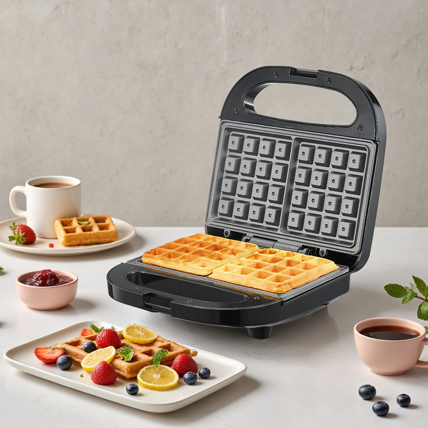 2-Slice Belgian Waffle Maker,  - đánh giá và giá Mini Waffle Maker Machine