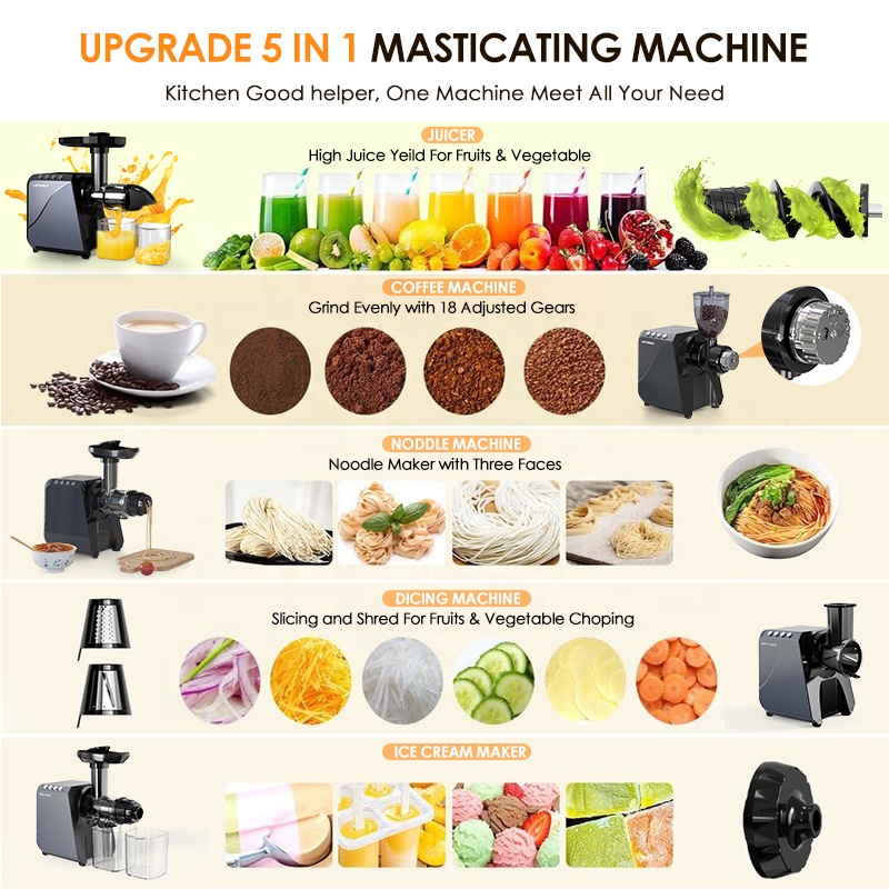 Commercial Multifunctional Col - đánh giá và giá Electric Slow Juicer Cold Press