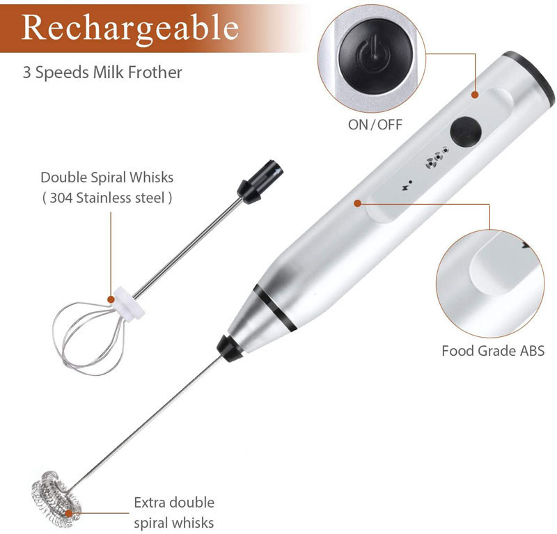Mini Electric Handheld Milk Fr - đánh giá và giá Portable Blender Usb Rechargeable
