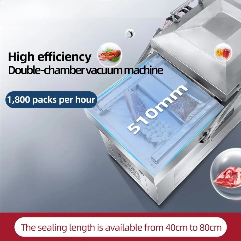 Double Chamber Vacuum Machine  - đánh giá và giá Food Vacuum Sealer Machine