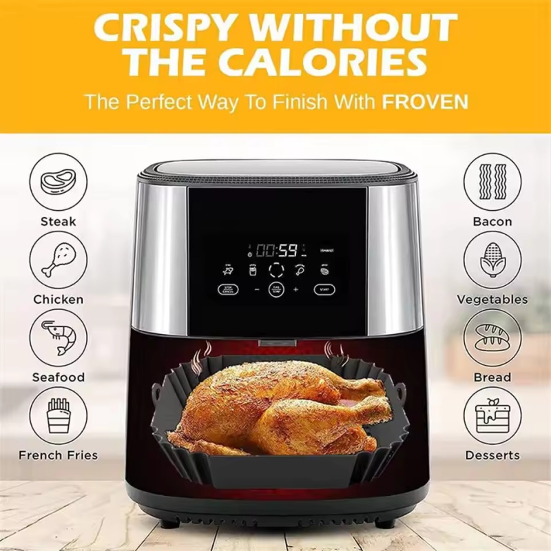 1pc Silicone Air Fryer Pot Tra - đánh giá và giá Air Fryer Silicone Pot Liner